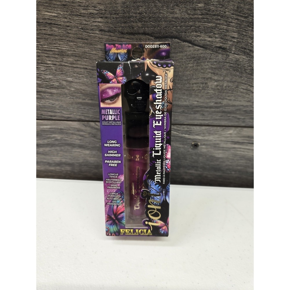 Ioni Metallic Liquid Eye‎ Shadow-Dia De Los Muertos Line-Felicia-Metallic Purple